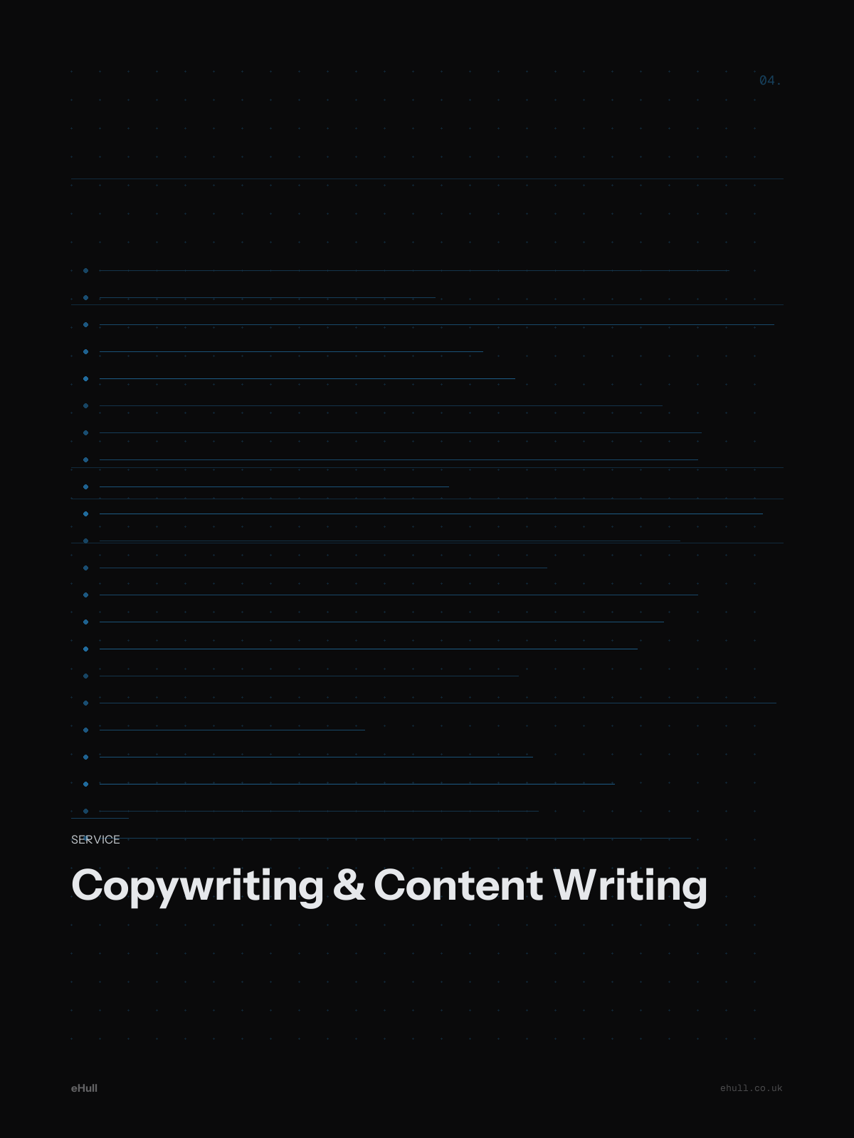 Copywriting and content writing