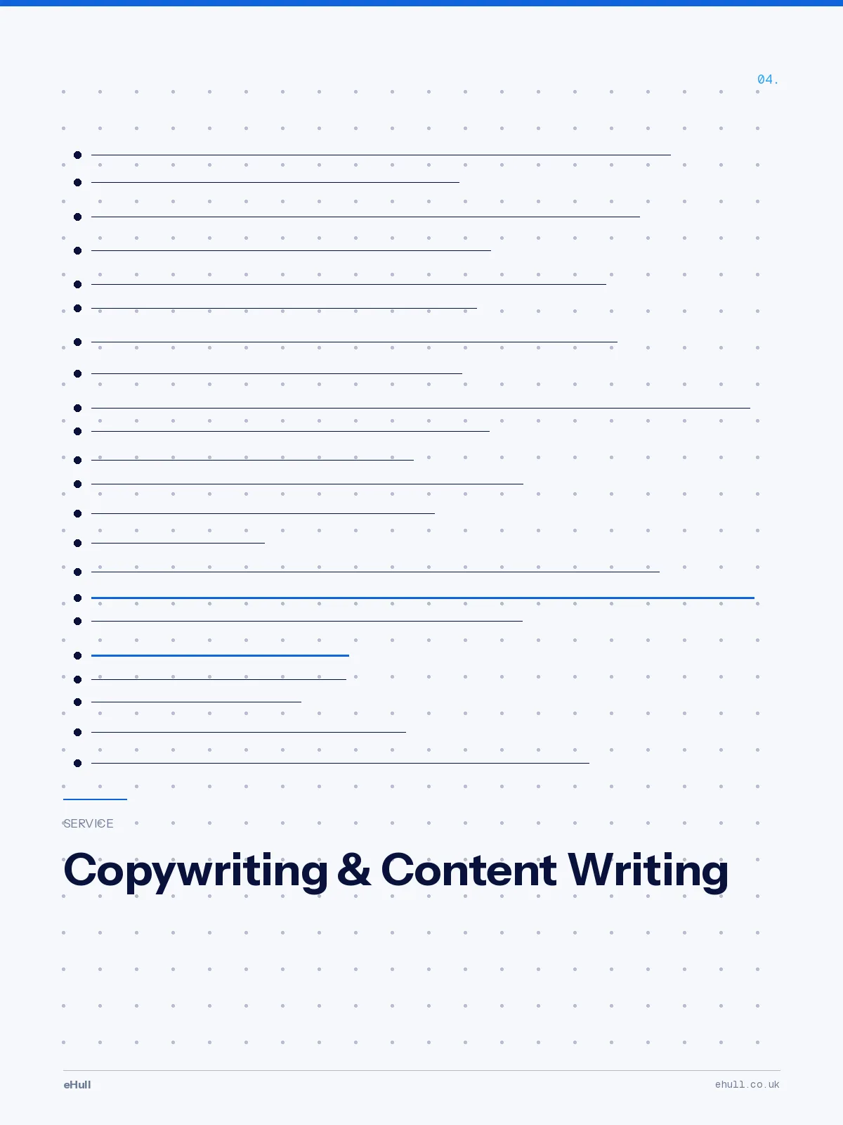 Copywriting and content writing
